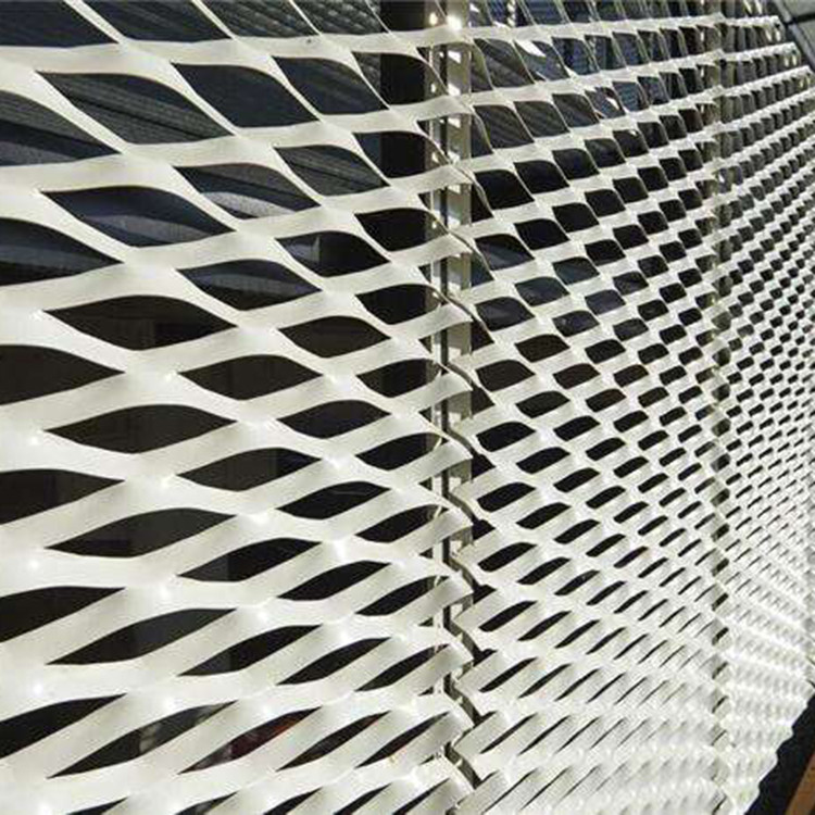 廠家供應 內襯鋁拉網 噴塑菱形孔網 防鼠菱形網鋁網 鋁板拉網